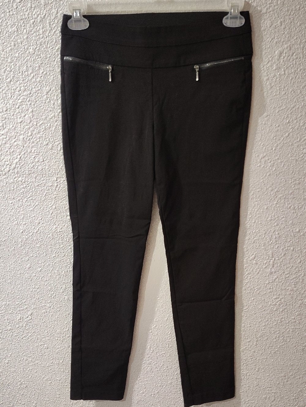 Candie's Black High-Waist Ponte Pants,  Ladies Size Small,  Crop/Ankle Pants